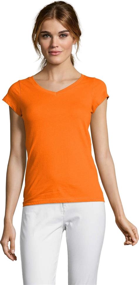 oranje dames t shirt